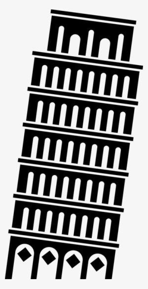 Leaning Tower Of Pisa Decal - Torre Di Pisa Silhouette
