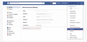 Included Enter Image Description Here - See Who Has Downloaded Your Facebook