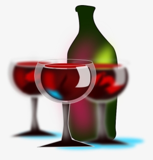 Wine Glasses, Wine, Bottle, Drink, Party, Red Wine - Botella De Vino Png Transparente