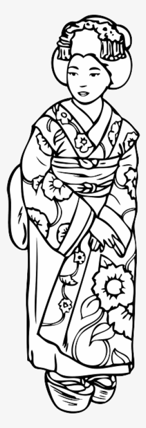 Image Black And White Asian Drawing Geisha - Madama Butterfly (english And Italian Edition)