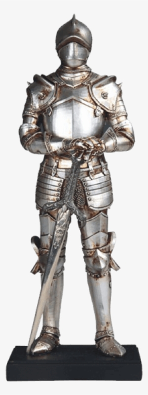 Loyal Medieval Knight Statue - Suit Of Armor With Sword