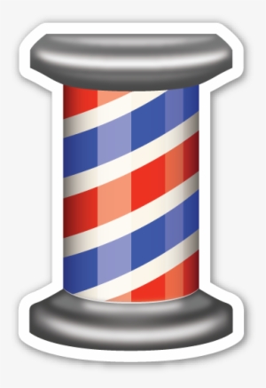 **this Sticker Is The Large 2 Inch Version That Sells - Barber Pole Emoji Png