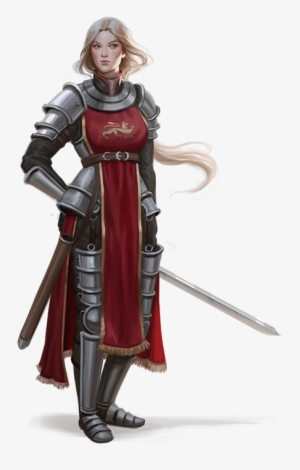Knight By Chazillah - Female Warrior Pathfinder