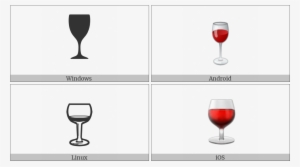 Wine Glass On Various Operating Systems - Champagne Stemware