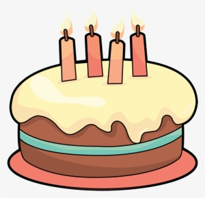 Clipart Transparent Baked Goods Simple Frames Illustrations - Cartoon Cake Clip Art