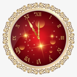 New Year Clock Png