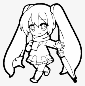 Cute Hatsune Miku Coloring Pages Download - Miku Chibi Para Colorear