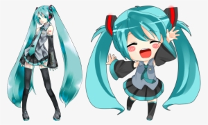 Chibi Miku - Glitter Force Anime Cute