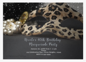 Leopard-maskerade-maske U. Servietten