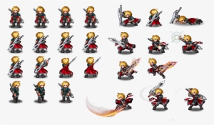 Final Fantasy Sprite Png Black And White Library - Ff Brave Exvius Sprites