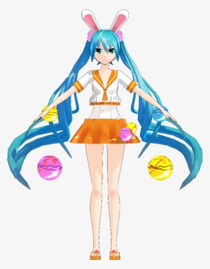 Miku Hatsune Summer Clothes - Clip Art