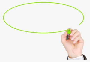 Hand Holding Green Marker Png Transparent Image - Hand Holding Marker Png