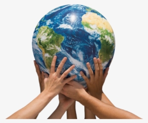 Earth In Hands Png File - Hand Holding Earth Png