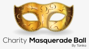 Gold Masquerade Transparent Gold Mask