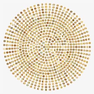 This Free Icons Png Design Of Gold Radial Dots No Background