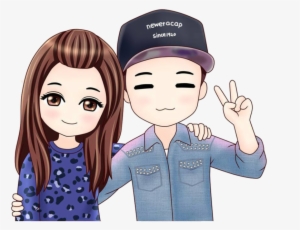 Monday Couple Chibi Png By Minhoonie On Deviantart - Chibi Couple
