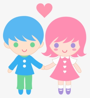 Couple Clipart Animated - Cartoon Love Couple Png