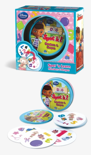 Doc Mcstuffins, Lambie, Hallie And Stuffy Add To The - Blue Orange Spot It! Doc Mcstuffins - Numbers