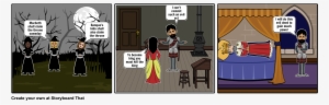 Macbeth Plotting To Take The Throne - Cartoon