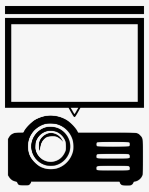 Projector Screen Movie Presentation - Projector Icon Png