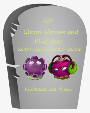 Gloom-shroom And Phat Beet Gravestone - Pvz 2 Gloom Shroom