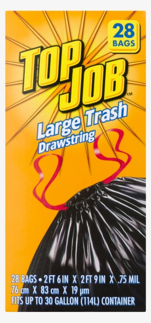 Top Job 30 Gallon Container Large Trash Drawstring