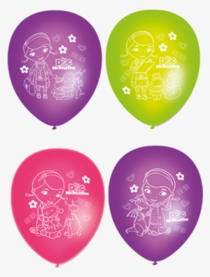 11" Official Doc Mcstuffins Characters Latex Balloons - Disney Doc Mcstuffins Party Balloons
