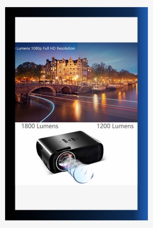 1800 Lumens Lcd Video Projector, Konomio Multimedia - Amsterdam Night Wallpaper Hd