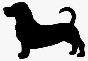 Basset Silhouette At Getdrawings - Basset Hound Silhouette