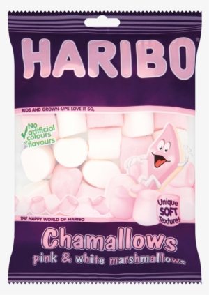 Haribo Chamallows Pink White Marshmallows 150g - Haribo Haribo Chamallows 150g - Pack Of 2