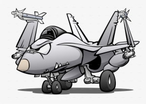 Fighter Jet Cartoon - Airplane Cartoon