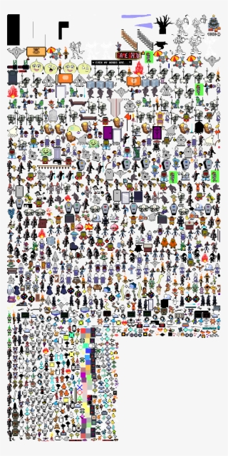 Undertale Text Map - Undertale Overworld Sprites
