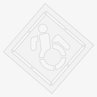 Image Is Not Available - Rae Ny Accessible Icon - Handicap Stencil With Background