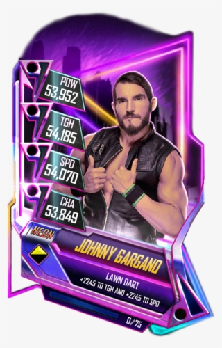 Supercard Johnnygargano S3 Hardened Fusion 10606 Supercard - Wwe Supercard