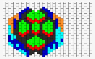 Poison Mask Bead Pattern - Peyote Stitch