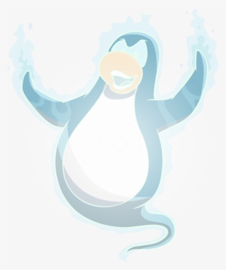 Halloween 2012 Ghosts Player Light Blue - Png Club Penguin Halloween