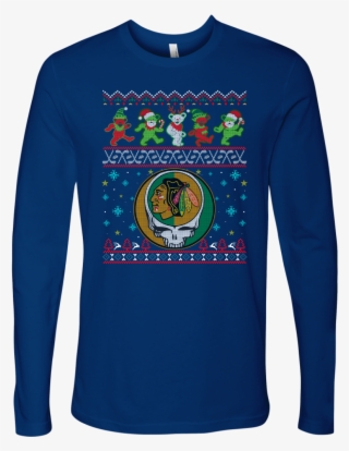 Chicago Blackhawks Christmas Grateful Dead Jingle Bears - Grateful Dead