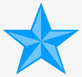 3d Blue Star Png - Old School Star Tattoo