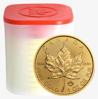 2018 Canadian Maple 1oz Gold Coins In Tube - Gold Maple Leaf 2018