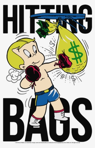 Richie Rich Make It Rain Men's Slim Fit T-shirt - Suitcase