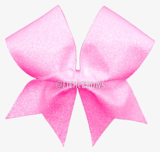 Light Pink Glitter Cheer Bow Fierce Bows - Cheerleading