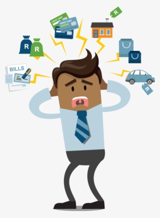 Smartcents People-14 - Debt Cartoon Png