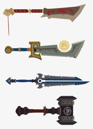 Made Some In-game Weapons In Illustrator - Blade