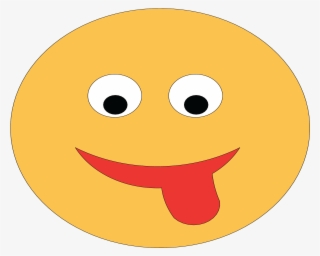 Emoji Tongue, 100 Cm - Smiley
