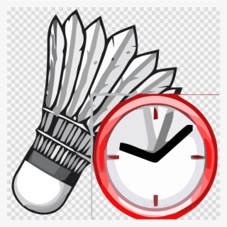 Shuttlecock Art Clipart Shuttlecock Badminton Clip - Drawing Equipment Of Badminton