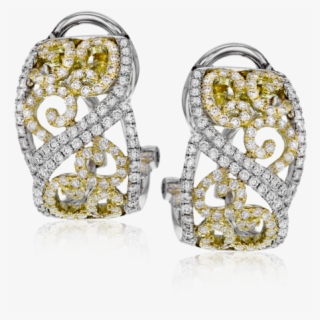 Earrings Drawing Diamond Earring - Simon G - Te337