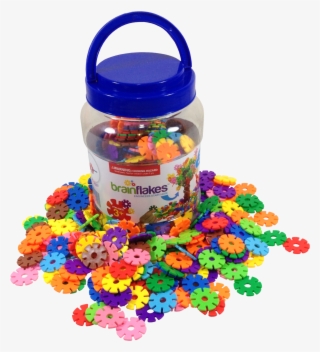 Viahart Brain Flakes 500 Piece Interlocking Plastic