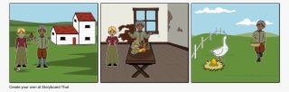 The Goose That Laid Golden Egg - Cartoon