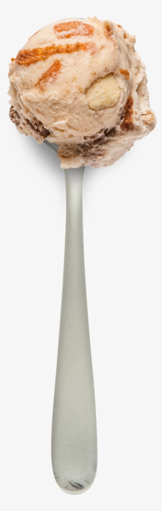 Cinnamon Ice Cream Swirled With Spiced Apples, A Cinnamon - Cupcake