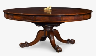 Irish Mahogany Dining And Games Table - Drum Table